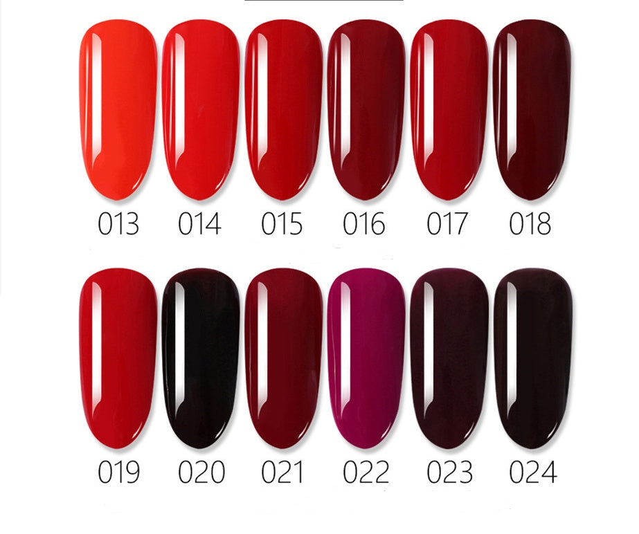 HKM-712275 Nail Polish Set with Base and Top Coats, 18ML Liquid Formula in Mixed Colors