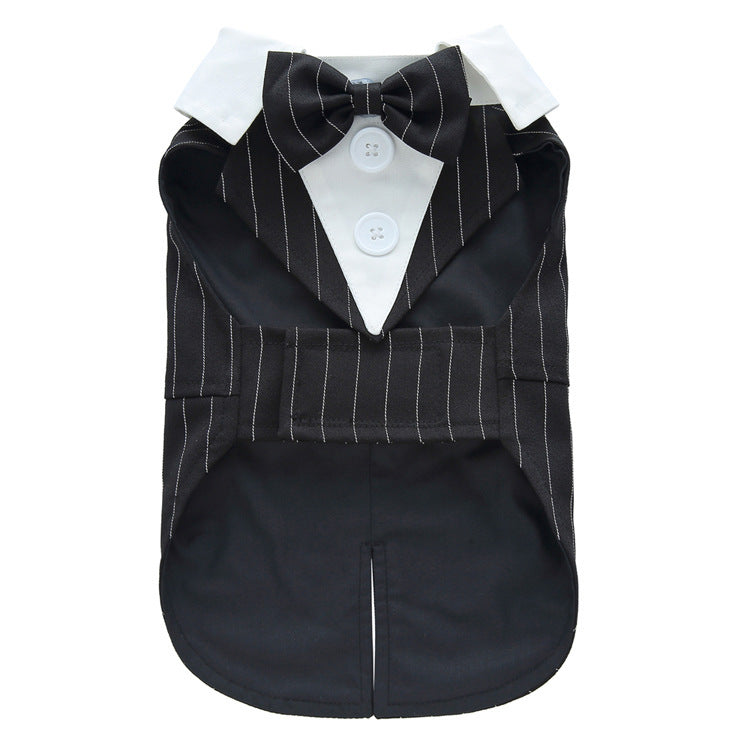 HKM-603347 Stylish Polyester Dog Dress Tuxedo - Available in Multiple Sizes (XS to XL)