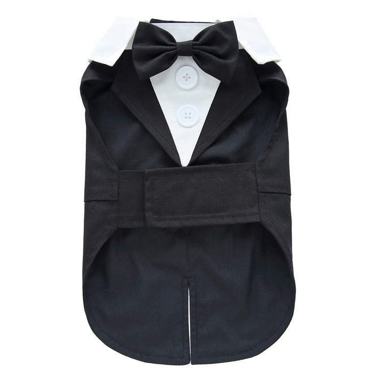 HKM-603347 Stylish Polyester Dog Dress Tuxedo - Available in Multiple Sizes (XS to XL)