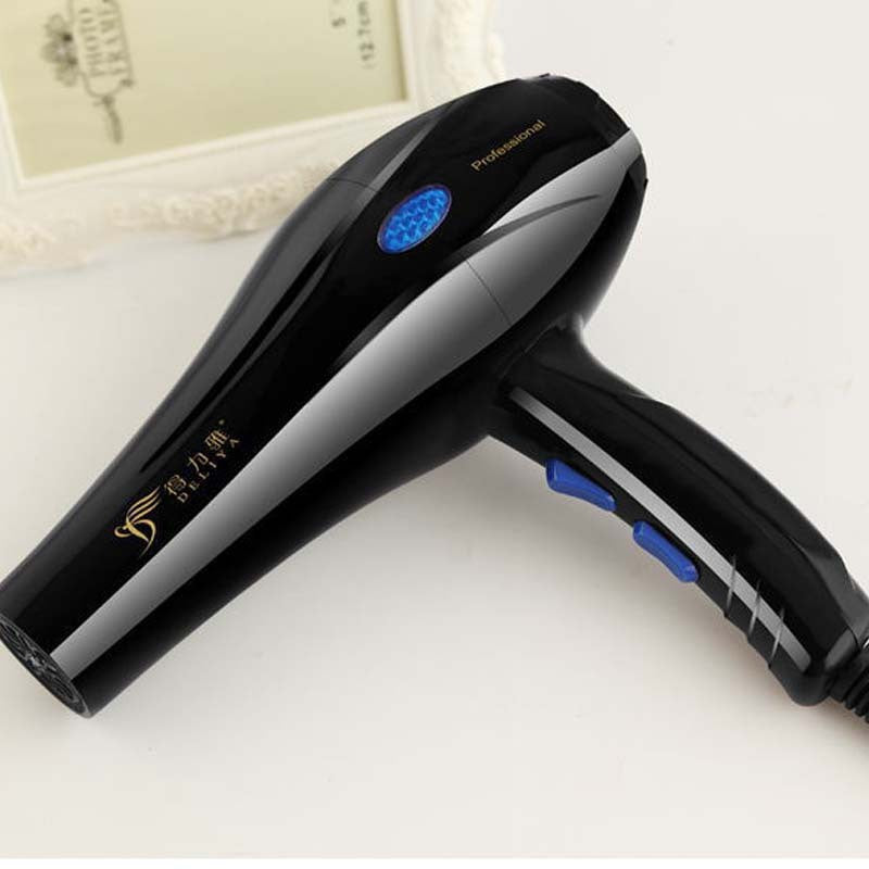 HKM-187923 High-Power Negative Ion Hair Dryer with 5 Speed Settings, Hot & Cold Air Function, and Accessories Included