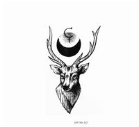 HKM-874963 Temporary Tattoo Sticker for All Skin Types - Long-Lasting Design