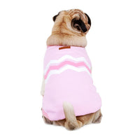 HKM-143443 Cotton Casual Pet Hoodie Sweater for Dogs in Blue and Pink