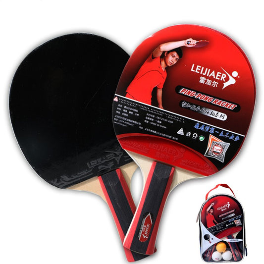 HKM-674451 Table Tennis Racket Set with Two Rackets and Three Balls