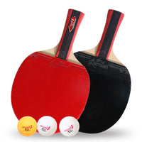 HKM-674451 Table Tennis Racket Set with Two Rackets and Three Balls