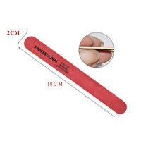 HKM-906579 Double-Sided Birch Sanding Strips with Sandpaper for Veneer Nail Shaping - 50pcs Package