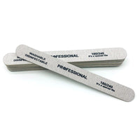 HKM-906579 Double-Sided Birch Sanding Strips with Sandpaper for Veneer Nail Shaping - 50pcs Package