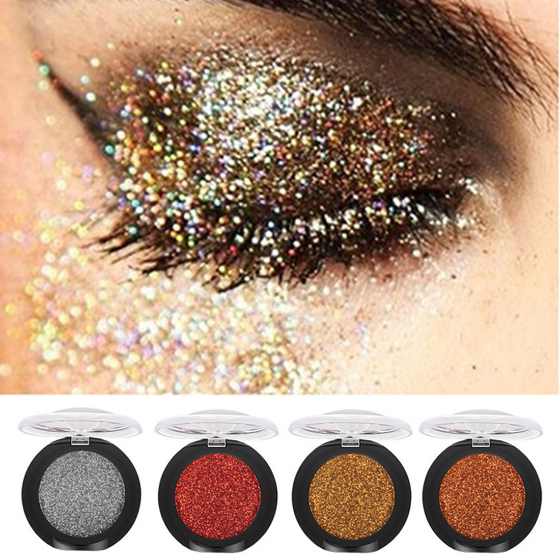 HKM-456467 Shimmering Pearlescent Eyeshadow Palette with 20 Versatile Colors