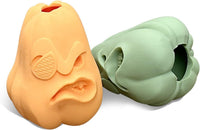 HKM-587667 Food-Grade Silicone Puzzle Toy for Cats and Dogs - Leak-Proof Slow Feeder Ball for Treats and Wet Food, 11x8cm