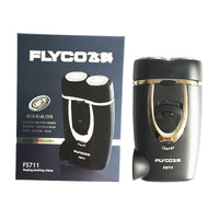 HKM-725203 Rechargeable Portable Rotary Electric Shaver with 2 Heads - No Water Cleaning Required