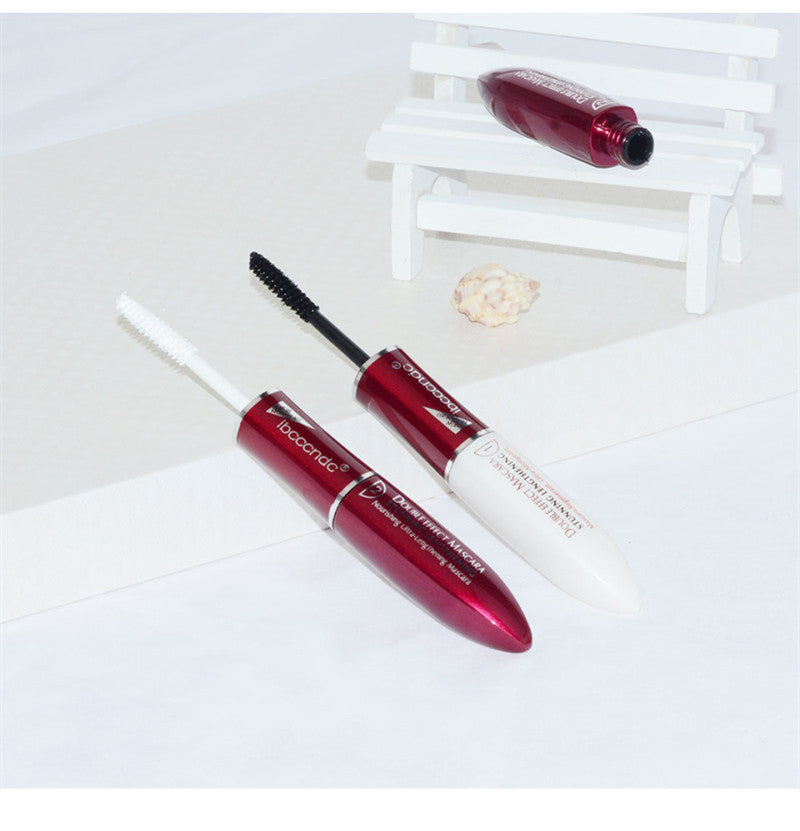 HKM-534675 Dual-Ended Smudge-Proof Mascara - Black and White Formula