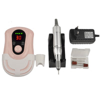 HKM-002579 Rechargeable 30,000 RPM Portable Nail Polisher with ABS Plastic Body, 20W Power and 2200mAh Battery