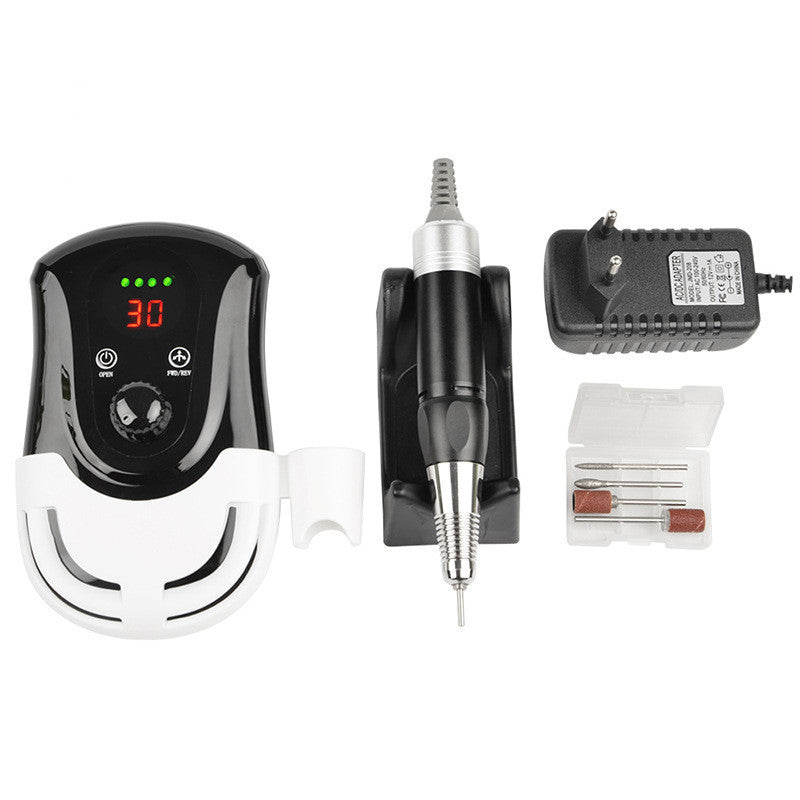HKM-002579 Rechargeable 30,000 RPM Portable Nail Polisher with ABS Plastic Body, 20W Power and 2200mAh Battery