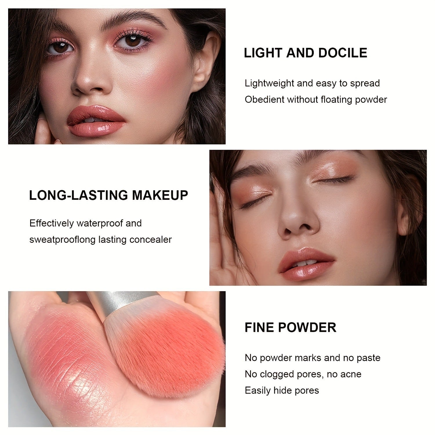 HKM-634963 12-Color Cream Blush Palette - Matte, Shimmer, and High-Gloss Finish for Neutral Skin Tones