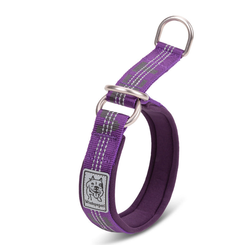 HKM-651091 Small Dog Collar in Army Green, Orange, Purple, Royal Blue, and Black/Red ¨C Various Sizes Available