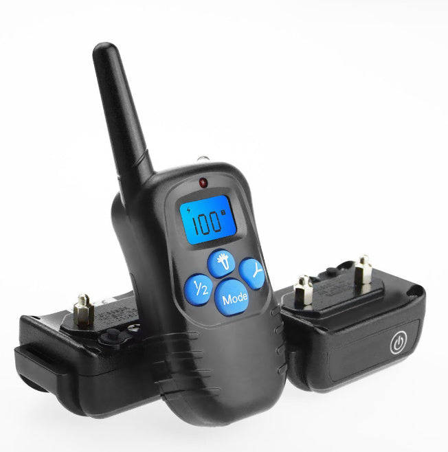 HKM-008019 Rechargeable 300M Remote Waterproof Dog Training Device with Adjustable Bark Control Collar