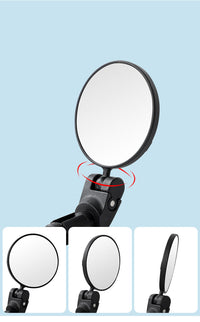HKM-185555 Adjustable Universal Bicycle Rearview Mirror Reflector for Enhanced Safety