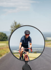 HKM-185555 Adjustable Universal Bicycle Rearview Mirror Reflector for Enhanced Safety
