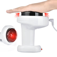 HKM-576531 Electric USB Gua Sha Scraping Massager with Cupping Function, 2-Speed Design, White/Red, Includes Accessories