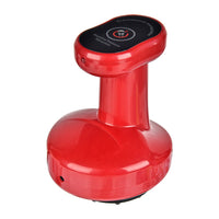 HKM-576531 Electric USB Gua Sha Scraping Massager with Cupping Function, 2-Speed Design, White/Red, Includes Accessories