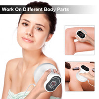 HKM-576531 Electric USB Gua Sha Scraping Massager with Cupping Function, 2-Speed Design, White/Red, Includes Accessories