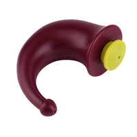 HKM-591827 Red Plastic Yoga Neti Pot - 200 ml Capacity, Compact Design (13x10x5.5 cm)