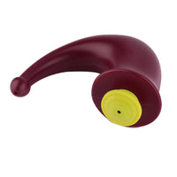 HKM-591827 Red Plastic Yoga Neti Pot - 200 ml Capacity, Compact Design (13x10x5.5 cm)
