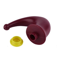 HKM-591827 Red Plastic Yoga Neti Pot - 200 ml Capacity, Compact Design (13x10x5.5 cm)