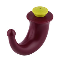 HKM-591827 Red Plastic Yoga Neti Pot - 200 ml Capacity, Compact Design (13x10x5.5 cm)