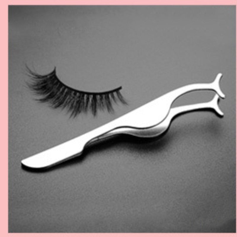 HKM-601043 Semi-Arc Eyelash Curler with Steel Comb and Eyebrow Grooming Set - 5-Piece Carbon Steel Tool Kit