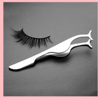 HKM-601043 Semi-Arc Eyelash Curler with Steel Comb and Eyebrow Grooming Set - 5-Piece Carbon Steel Tool Kit