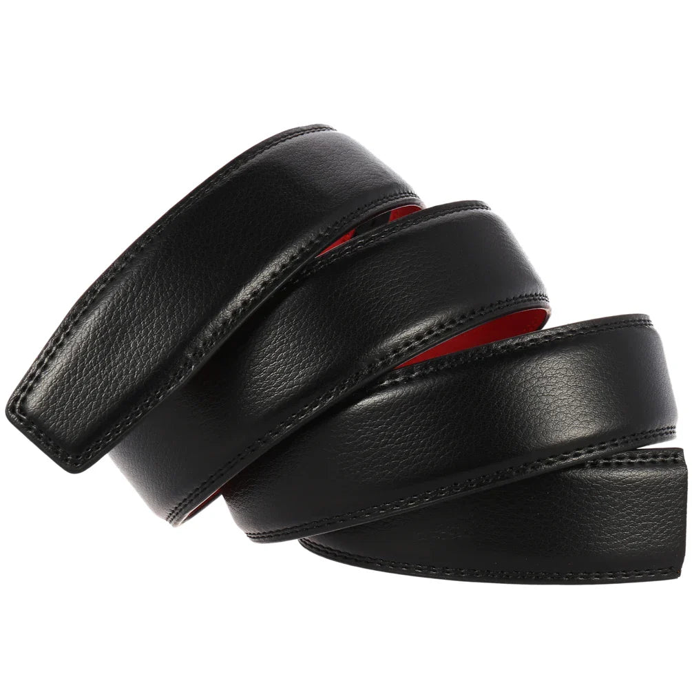 HKM-720403 Men's Second Layer Cowhide Belt Without Buckle - Stylish and Durable Design