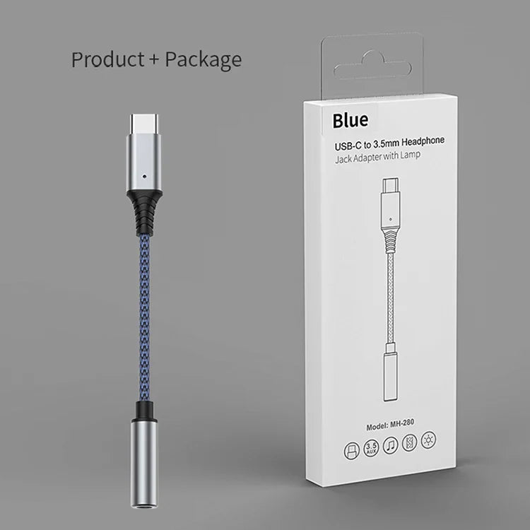 KTX-505875 USB-C to 3.5mm Aux Headphone Jack Adapter for Pixel, Samsung, OnePlus, iPad