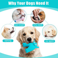 HKM-256531 Durable Monster-Shaped Squeaky Dog Chew Toy for Small Dogs - Natural Rubber Dental Cleaning Tool