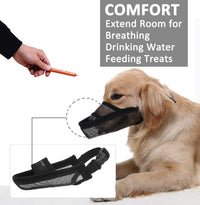 HKM-029139 Golden Retriever Husky Style Dog Mouth Cover for Medium and Large Breeds