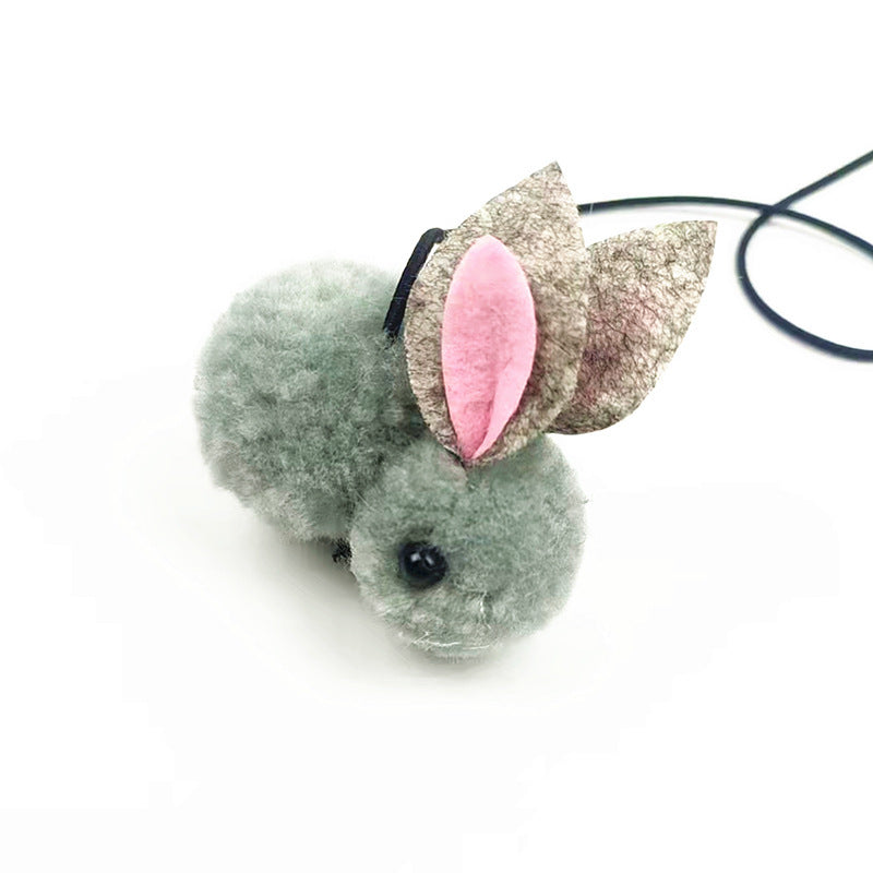 HKM-583059 Elastic Bouncing Funny Cat Stick with Hanging Toys and Delicate Balls