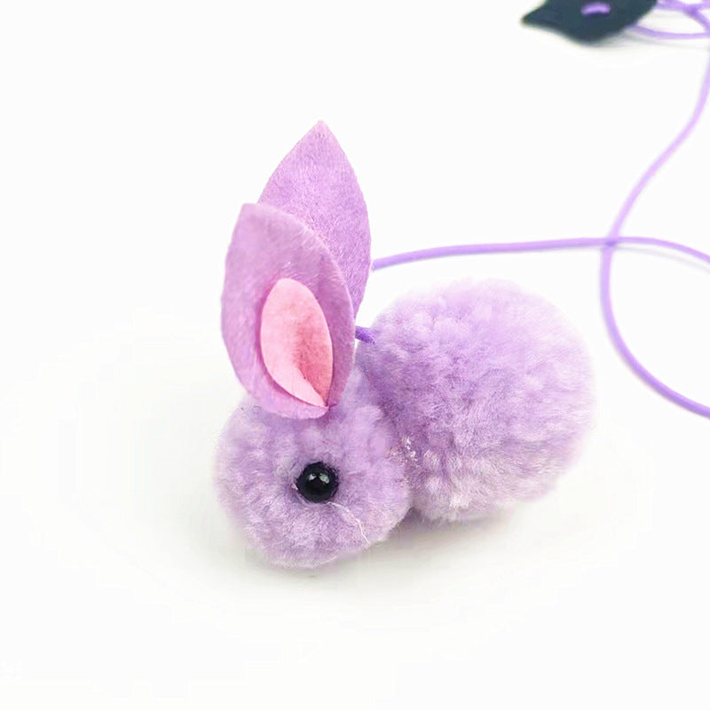 HKM-583059 Elastic Bouncing Funny Cat Stick with Hanging Toys and Delicate Balls