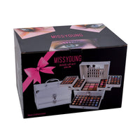 HKM-860883 Lip Pencil and Blush Makeup Set with Gloss, Eye Shadow, and Brush for Even Skin Tone