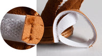HKM-099987 Lambskin Winter Dog Boots - 4 Piece Set for Small to Extra Large Dogs
