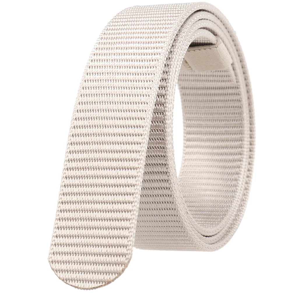 HKM-799443 Nylon Braided Belt Strip - Model LY34-3713, Buckle-Free Design, Adjustable and Durable Fashion Accessory - 5 Pieces