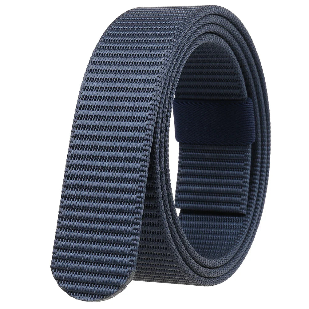 HKM-799443 Nylon Braided Belt Strip - Model LY34-3713, Buckle-Free Design, Adjustable and Durable Fashion Accessory - 5 Pieces