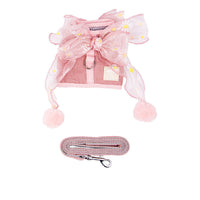 HKM-404243 Breathable Nylon Cat Chest Strap in Fairy Blue, Gray, and Pink