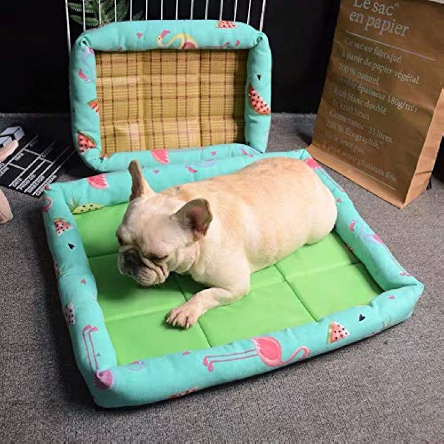 HKM-749843 Double-Sided Pet Nest for Small to Medium Dogs - Breathable Summer Design with Durable Oxford Cloth