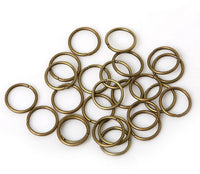 HKM-232211 200-Piece Alloy Hair Ring for Dreadlocks and Braids - 8mm & 10mm in Various Finishes