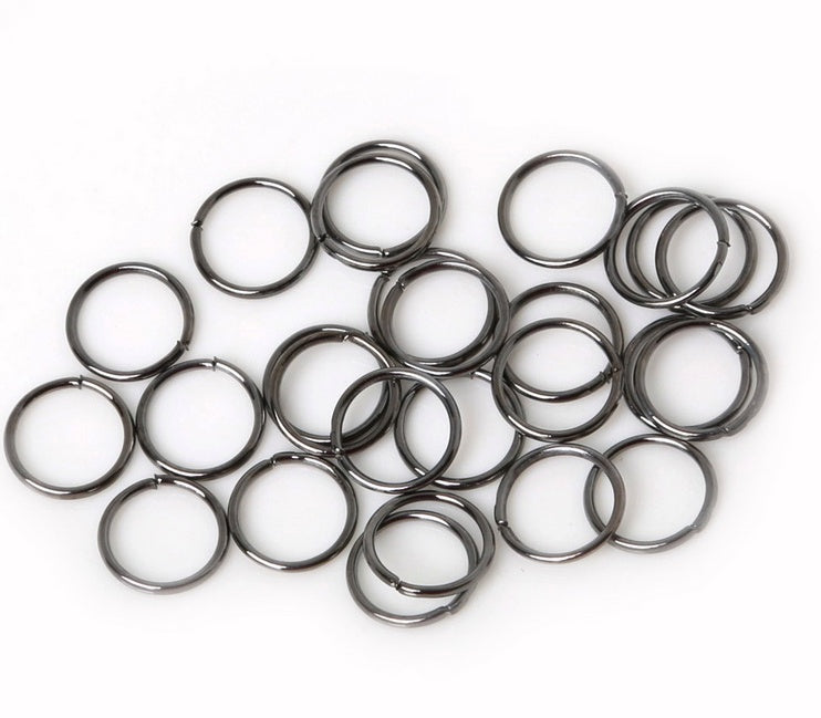 HKM-232211 200-Piece Alloy Hair Ring for Dreadlocks and Braids - 8mm & 10mm in Various Finishes