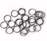 HKM-232211 200-Piece Alloy Hair Ring for Dreadlocks and Braids - 8mm & 10mm in Various Finishes