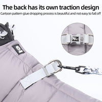 HKM-410707 Winter Thickened Dog Clothing - Casual Four-Legged Outfit in Multiple Colors with Reflective Rope Options