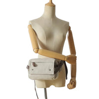HKM-205331 Retro Canvas Waist Bag Waterproof Cotton Chest Bag for Men