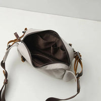 HKM-205331 Retro Canvas Waist Bag Waterproof Cotton Chest Bag for Men