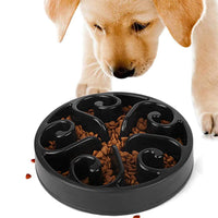 HKM-366355 Pet Dog Slow Feeder Bowl with Non-Slip Base - Eco-Friendly Feeding Dish for All Dog Sizes