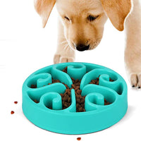HKM-366355 Pet Dog Slow Feeder Bowl with Non-Slip Base - Eco-Friendly Feeding Dish for All Dog Sizes